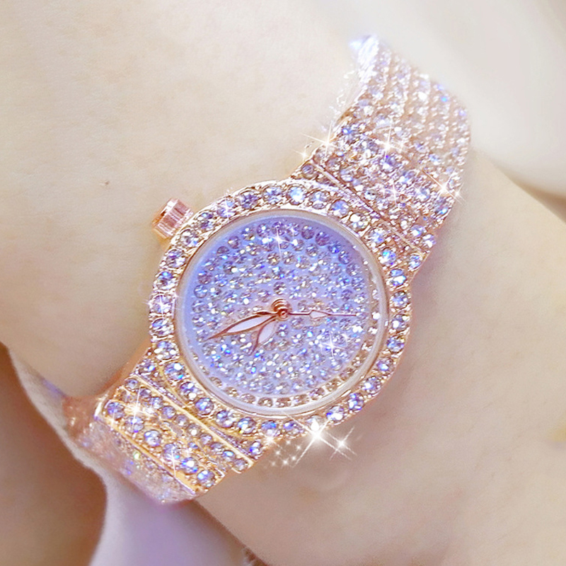 Lux Watch - BS-Reloj de pulsera de diamantes para