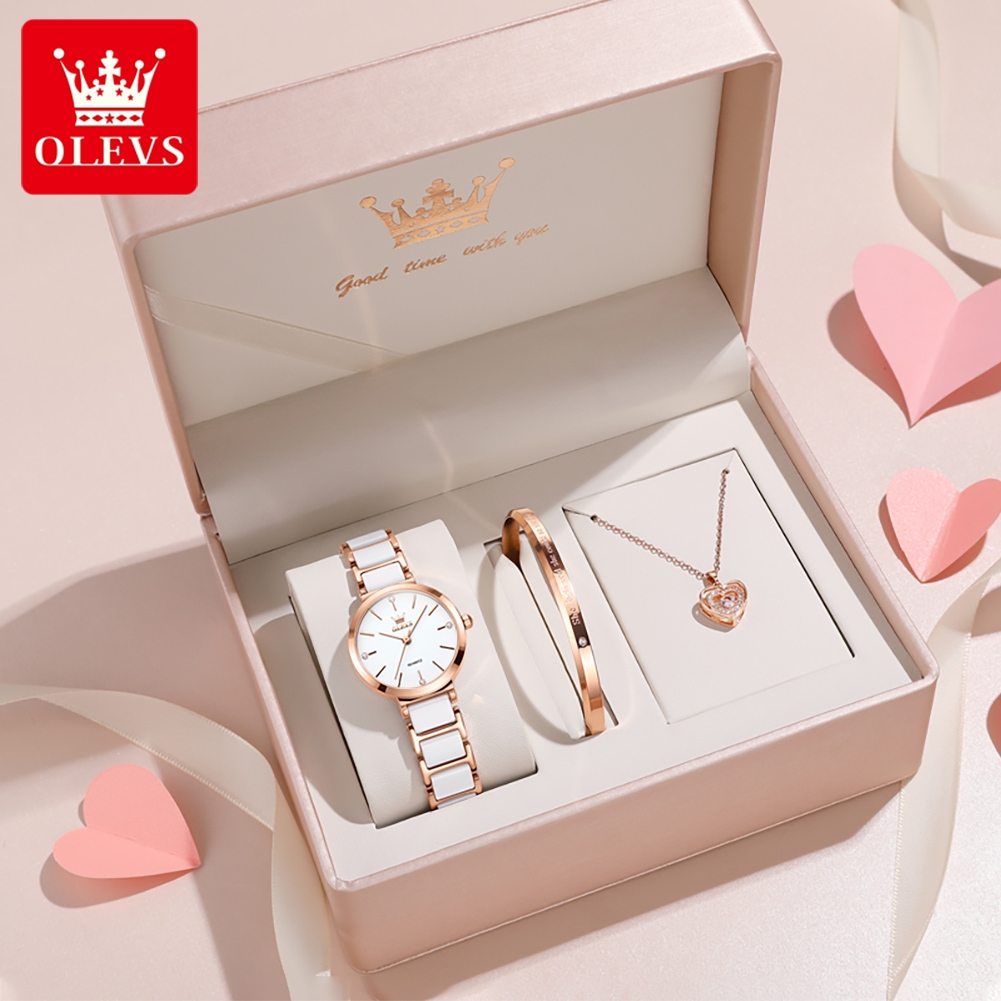 Luxury Watch Display Case - OLEVS Reloj de mujer 5877 Reloj