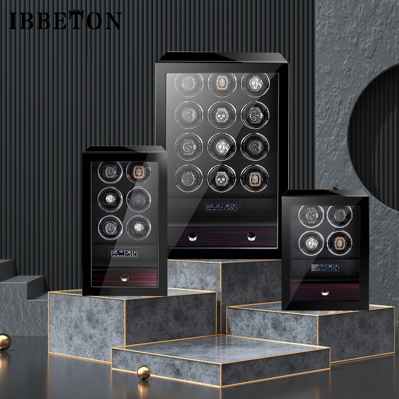 Luxury Watch Winder Box - IBBETON-enrollador de reloj de lujo, caja