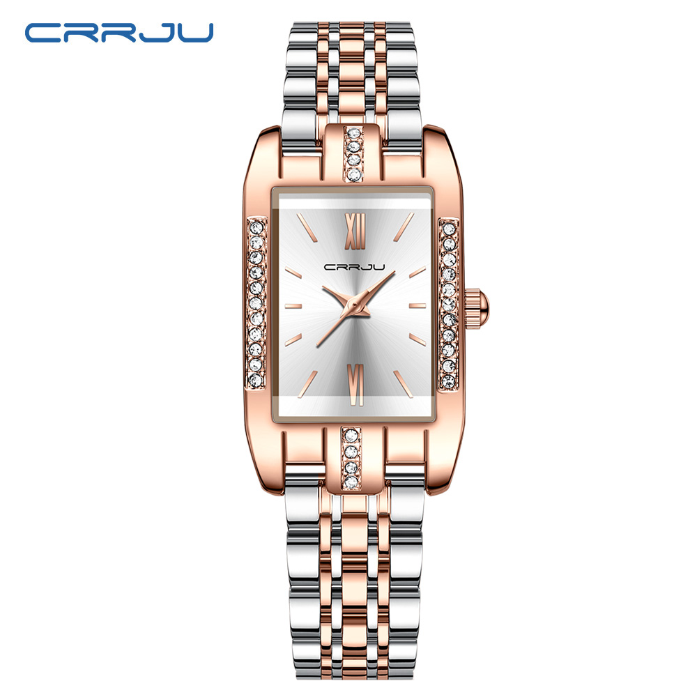 Lux Watch - Reloj cuadrado de lujo CRRJU para