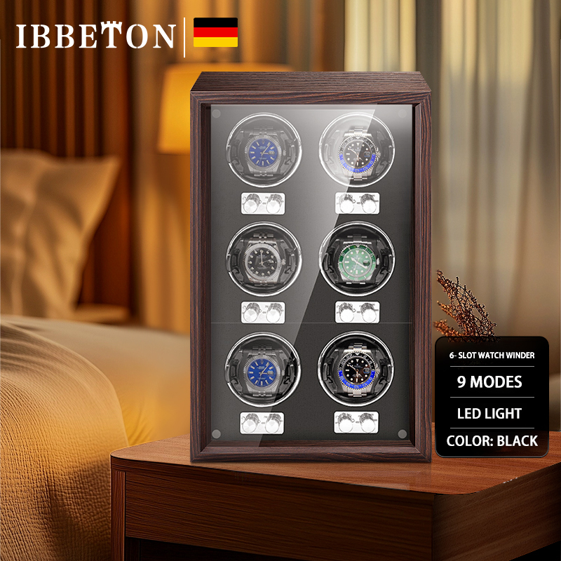 Luxury Watch Winder Box - IBBETON Marca de lujo reloj de