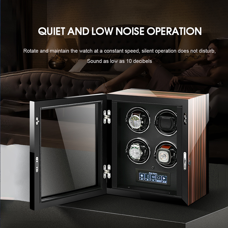 Luxury Watch Winder Box - Caja de seguridad automática de lujo