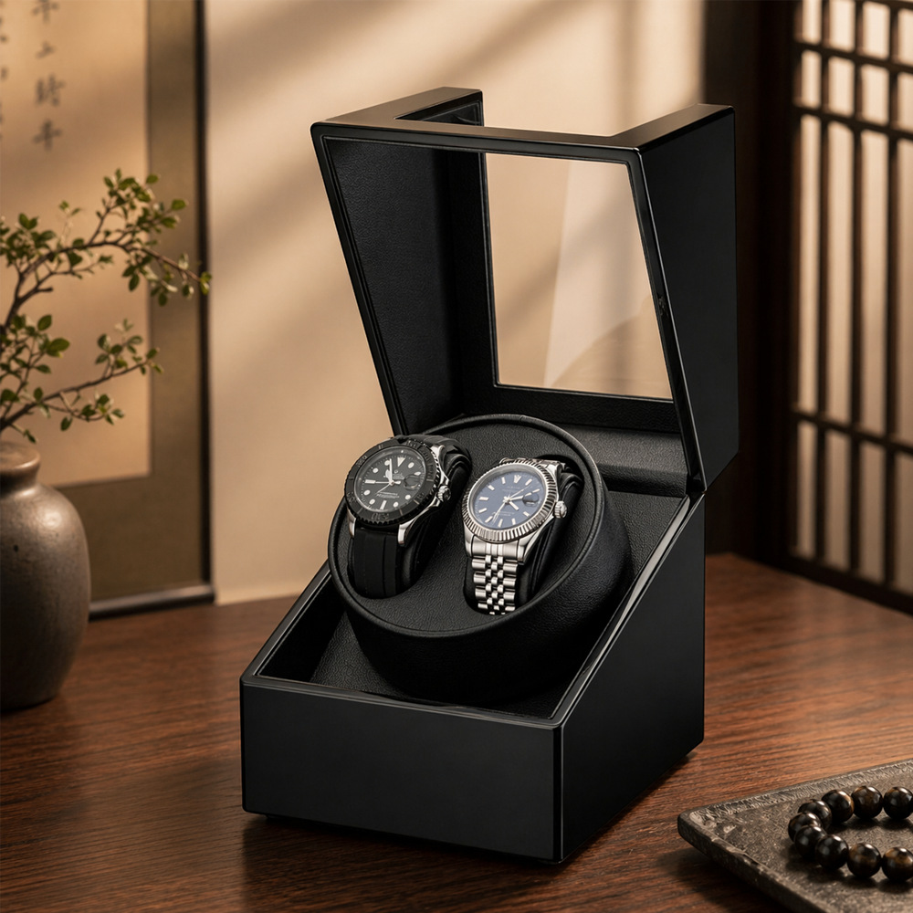 Estuche de Lujo para 2 Relojes - Luxury Watch Winder Box reseña y precio