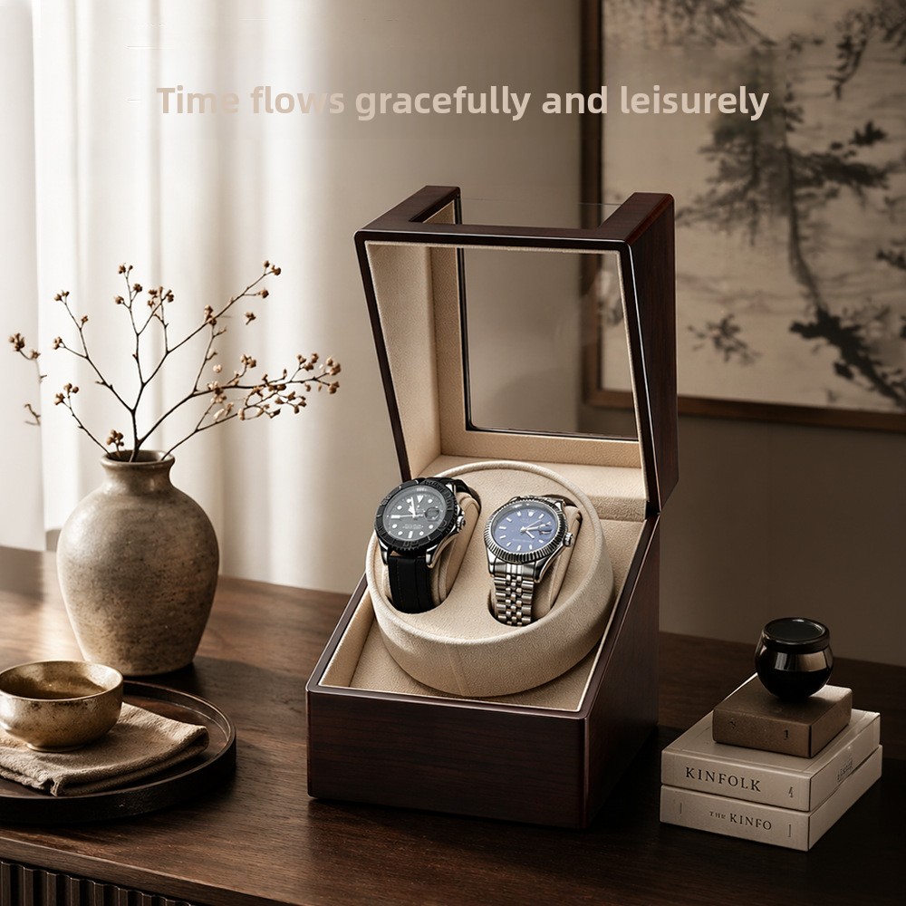 Estuche de Lujo para 2 Relojes - Luxury Watch Winder Box reseña y precio