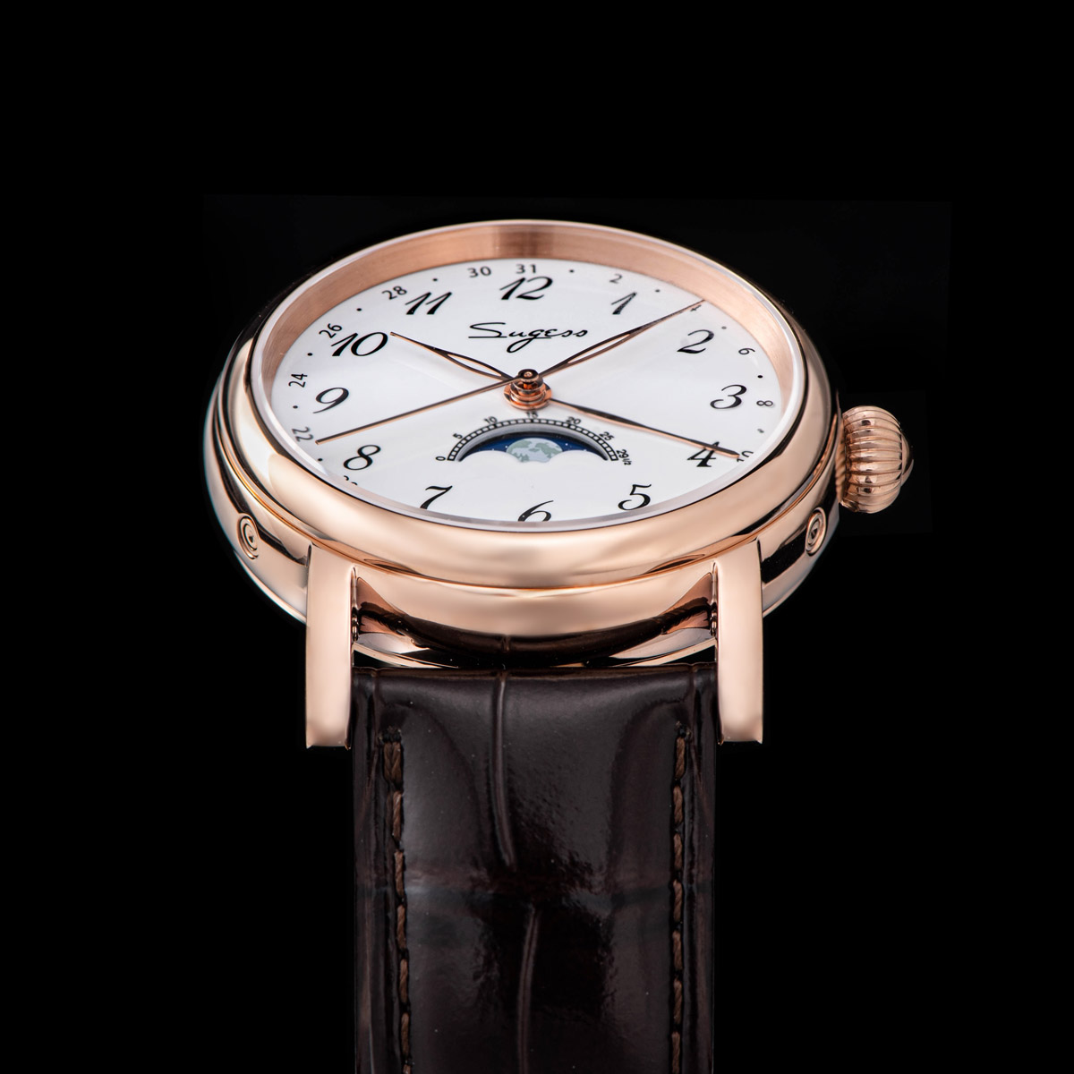 Sugess-Reloj de pulsera para h - Moonphase Complication Watch reseña y precio