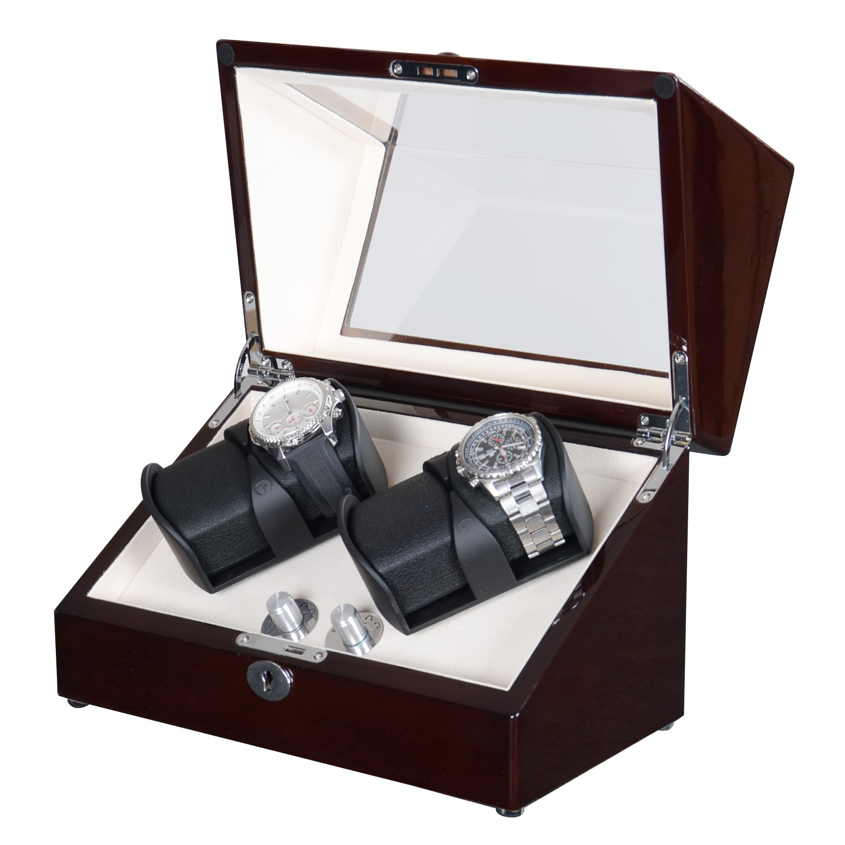 Bobinadora de relojes de lujo  - Luxury Watch Winder Box reseña y precio