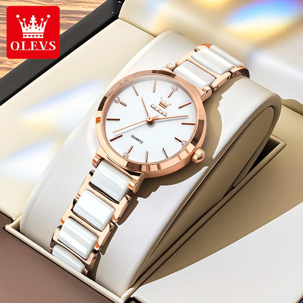 OLEVS Reloj de mujer 5877 Relo - Luxury Watch Display Case reseña y precio