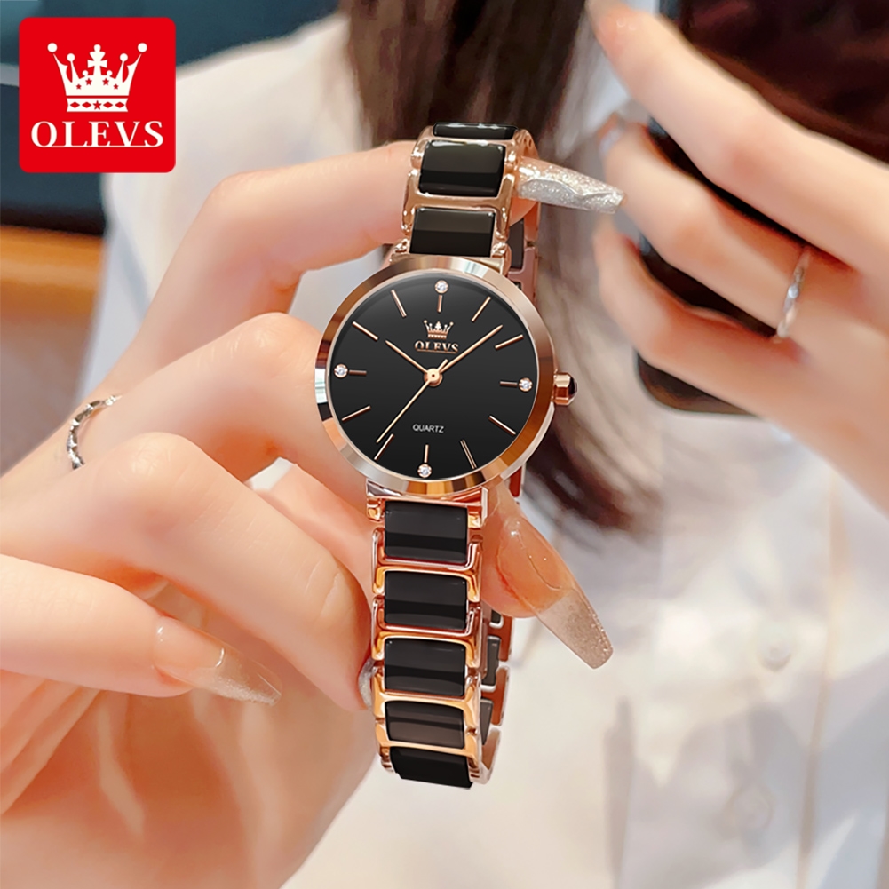 OLEVS Reloj de mujer 5877 Relo - Luxury Watch Display Case reseña y precio