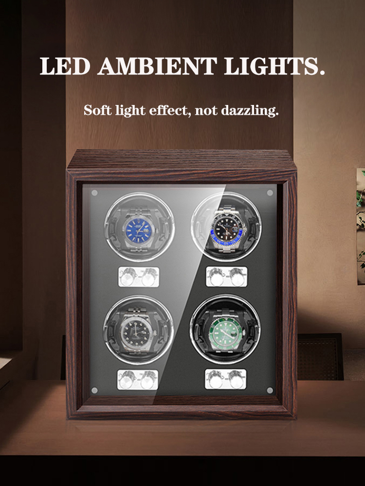 Caja enrolladora automática pa - Luxury Watch Winder Box reseña y precio