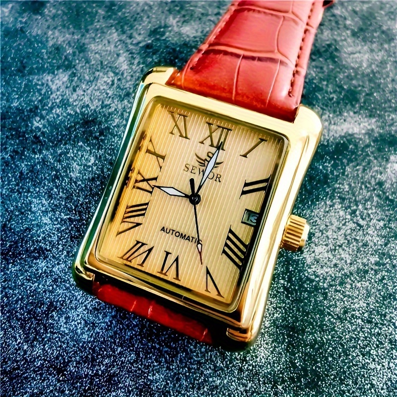 Reloj cuadrado de estilo punk  - Luxury Watch Name Brands reseña y precio