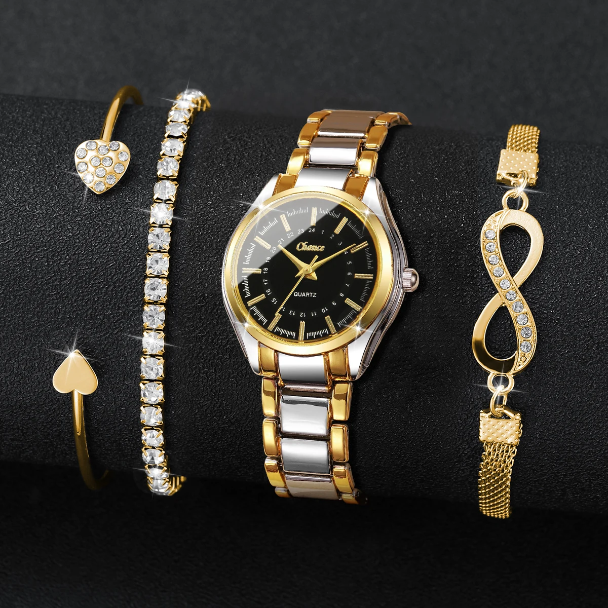 Conjunto de 4 relojes elegante - Luxury Watch Display Case reseña y precio