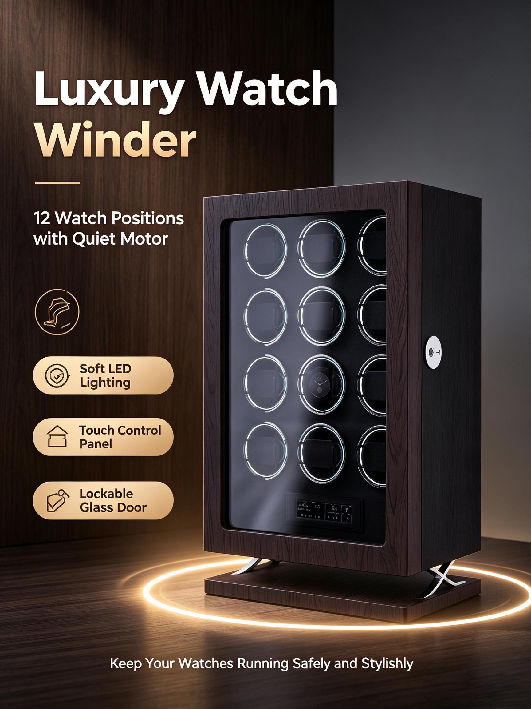 IBBETON Caja de Carga para Rel - Luxury Watch Winder Box reseña y precio