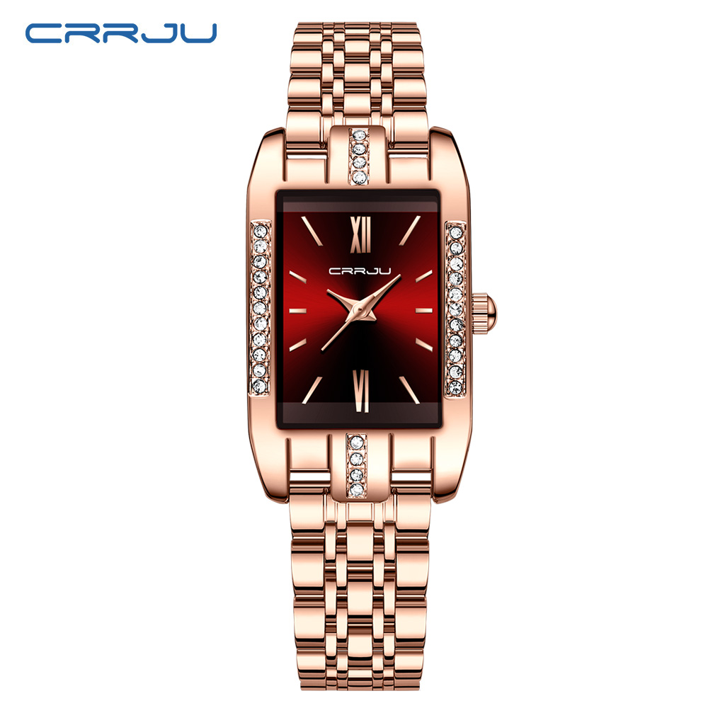 Reloj cuadrado de lujo CRRJU p - Lux Watch reseña y precio
