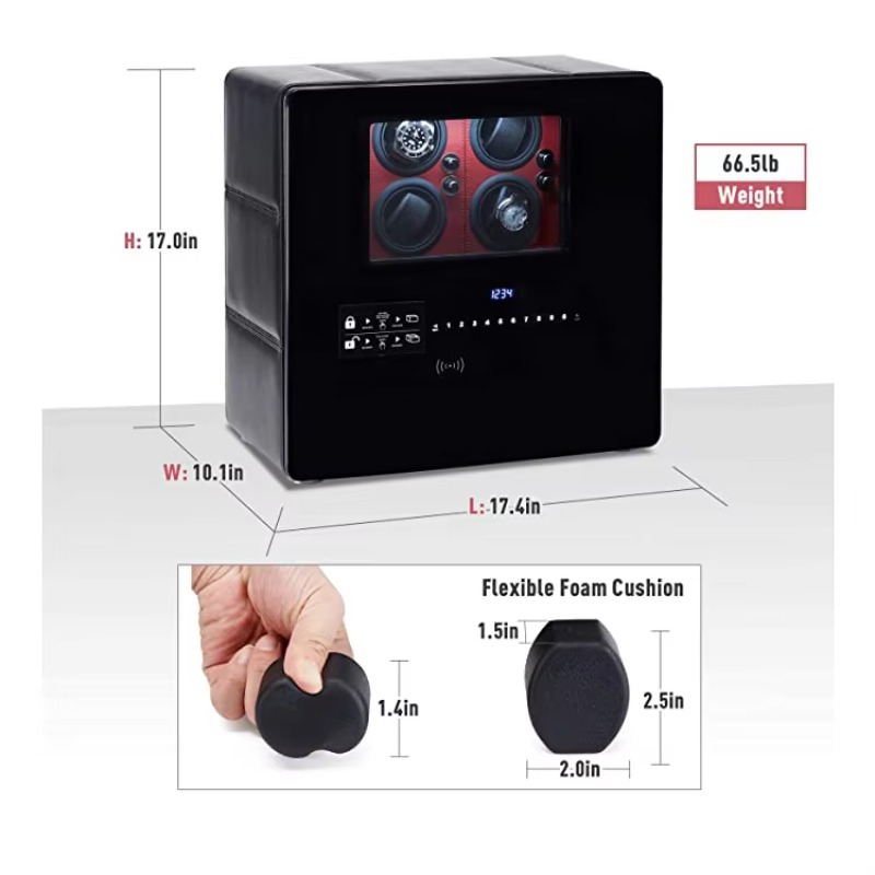 Caja Giratoria para Relojes de - Luxury Watch Winder Box reseña y precio