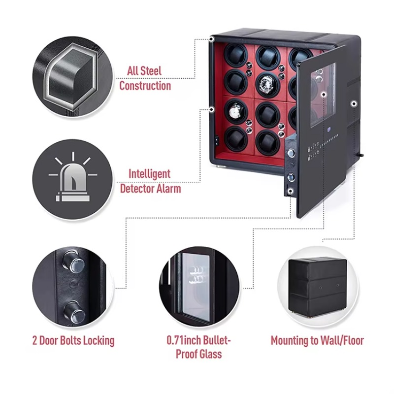 Caja Giratoria para Relojes de - Luxury Watch Winder Box reseña y precio