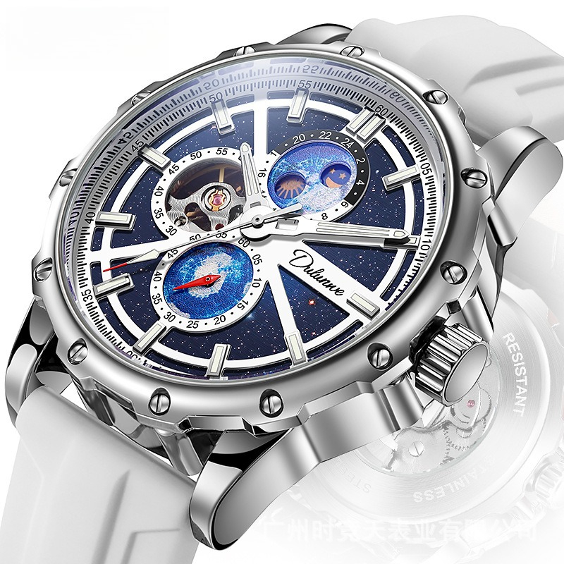 Reloj Automático de Acero Inox - Moonphase Complication Watch reseña y precio