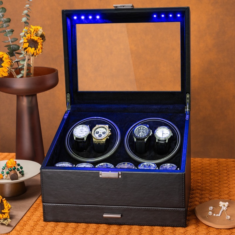 Máquina Rotatoria para Dar Vue - Luxury Watch Winder Box reseña y precio