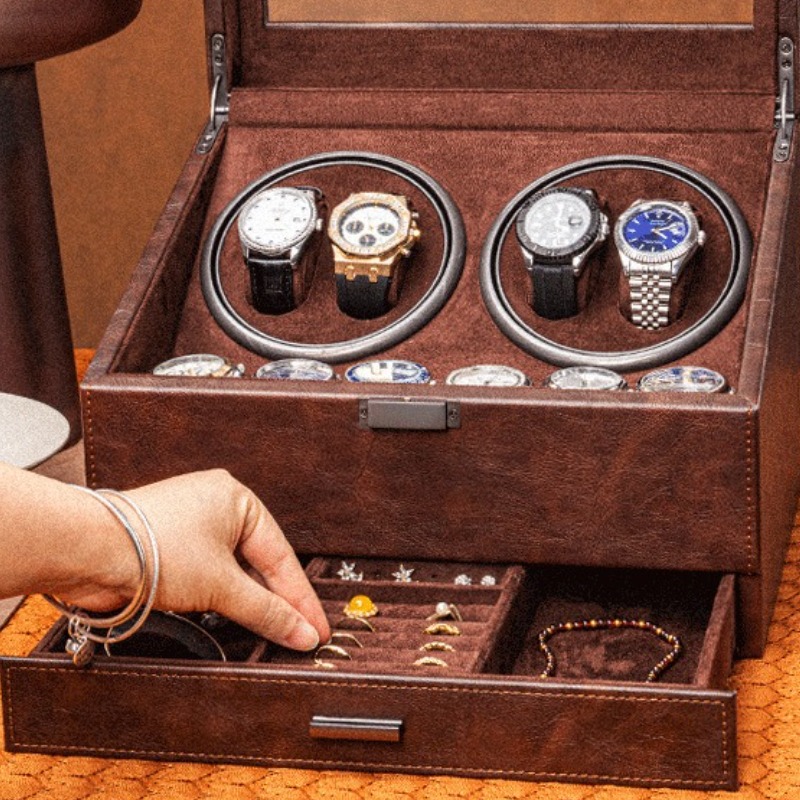 Máquina Rotatoria para Dar Vue - Luxury Watch Winder Box reseña y precio